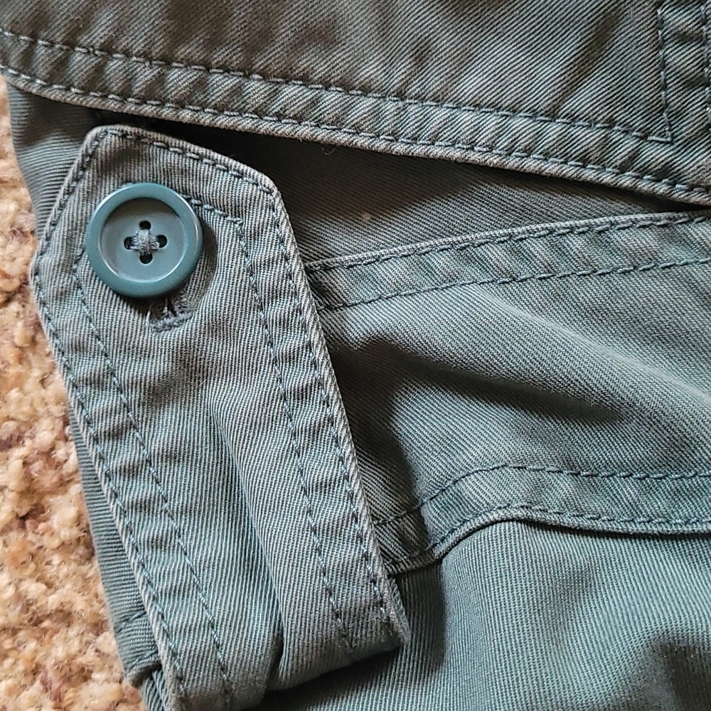 Gap Olive Green Button Down Utility Jacket Large - image 7